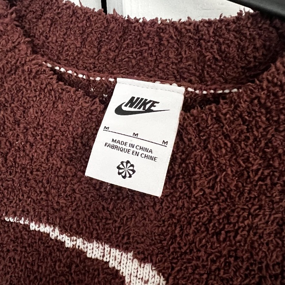 Nike Phoenix Cozy Boucle Slim Cropped Knit Short Sleeve Top M - Picture 3 of 7